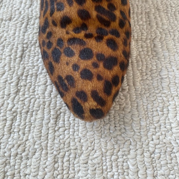 Veronica Beard Calf Hair Leopard Ankle Boots - size 7 - Picture 7 of 17